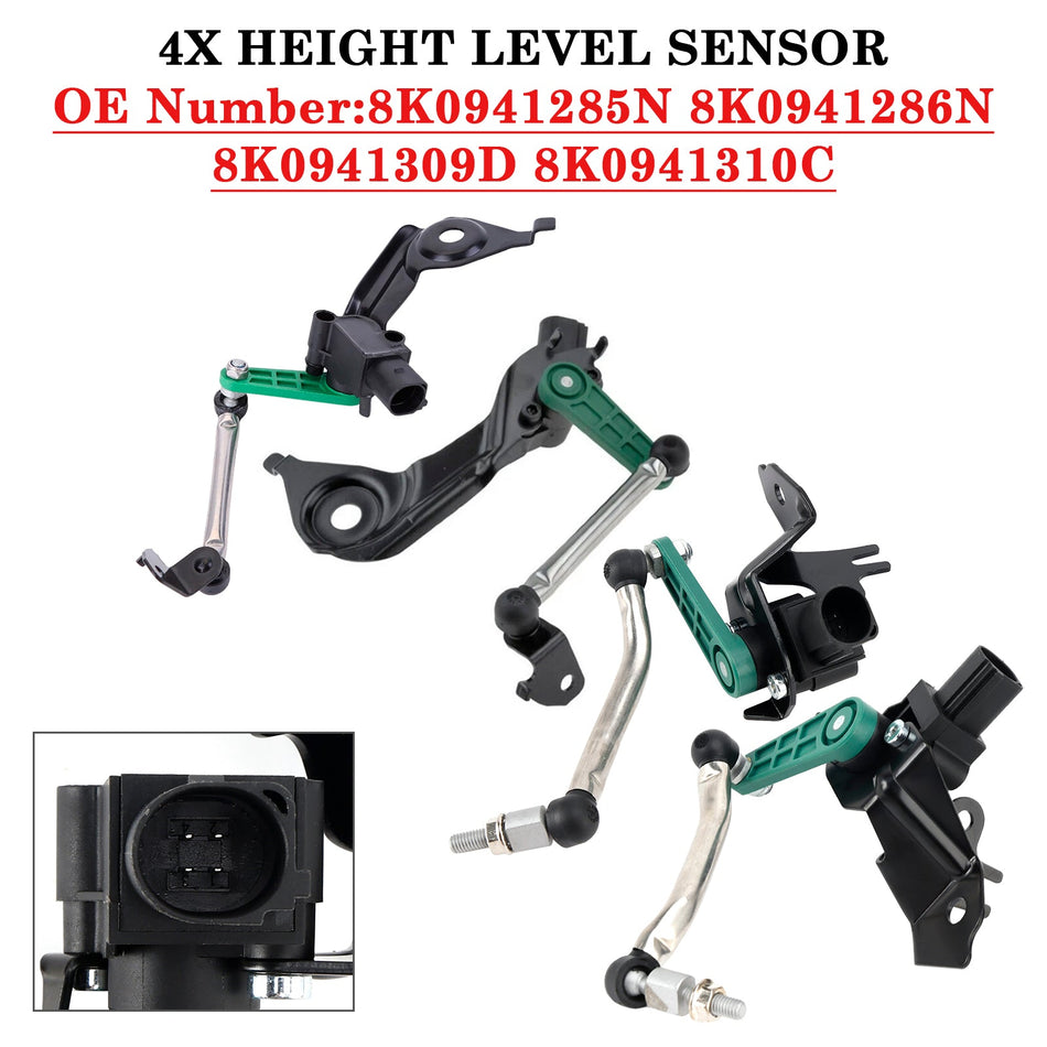 4x Suspension Fahrt Höhe Sensor Vorne und Hinten Links Rechts Für Audi A4 A5 2007-2015