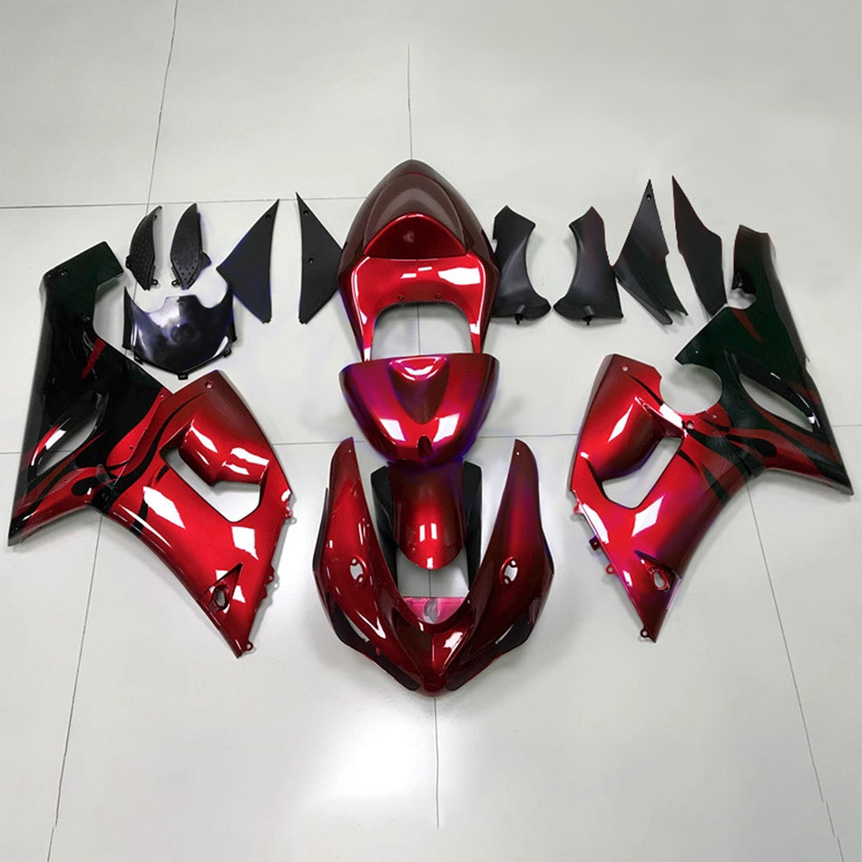 Verkleidungssatz aus ABS-Kunststoff, passend für Kawasaki ZX6R 636 (2005-2006)