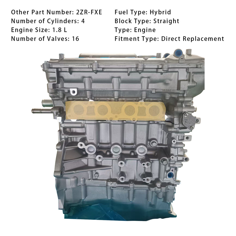 New 2ZRFXE Engine Motor Für Toyota Prius 4th Gen 1.8L Hybrid 4 Cylinder 16-2022