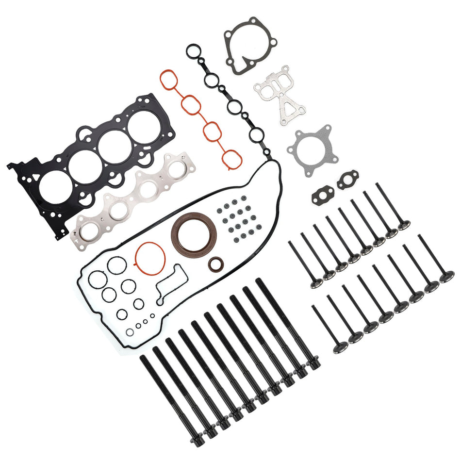 2017–2018 Kia Soul 1,6 l Gas-Turbo G4FJ 1,6 l Turbokopfdichtungs- und Schraubensatz mit Einlass-/Auslassventil 23110-2B710