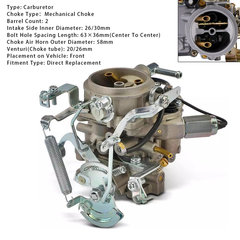 Vergaser 2 Barrel 16010-H6100 Für Nissan B210 A14 75-78 Pulsar Basis Fließheck