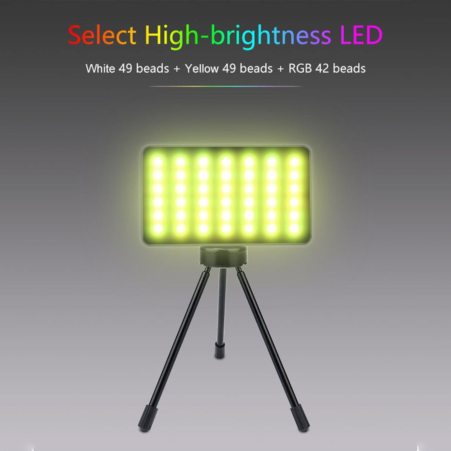 W140 RGB LED Videoleuchte Fülllicht Videokamera Handy Live Beauty Outdoor