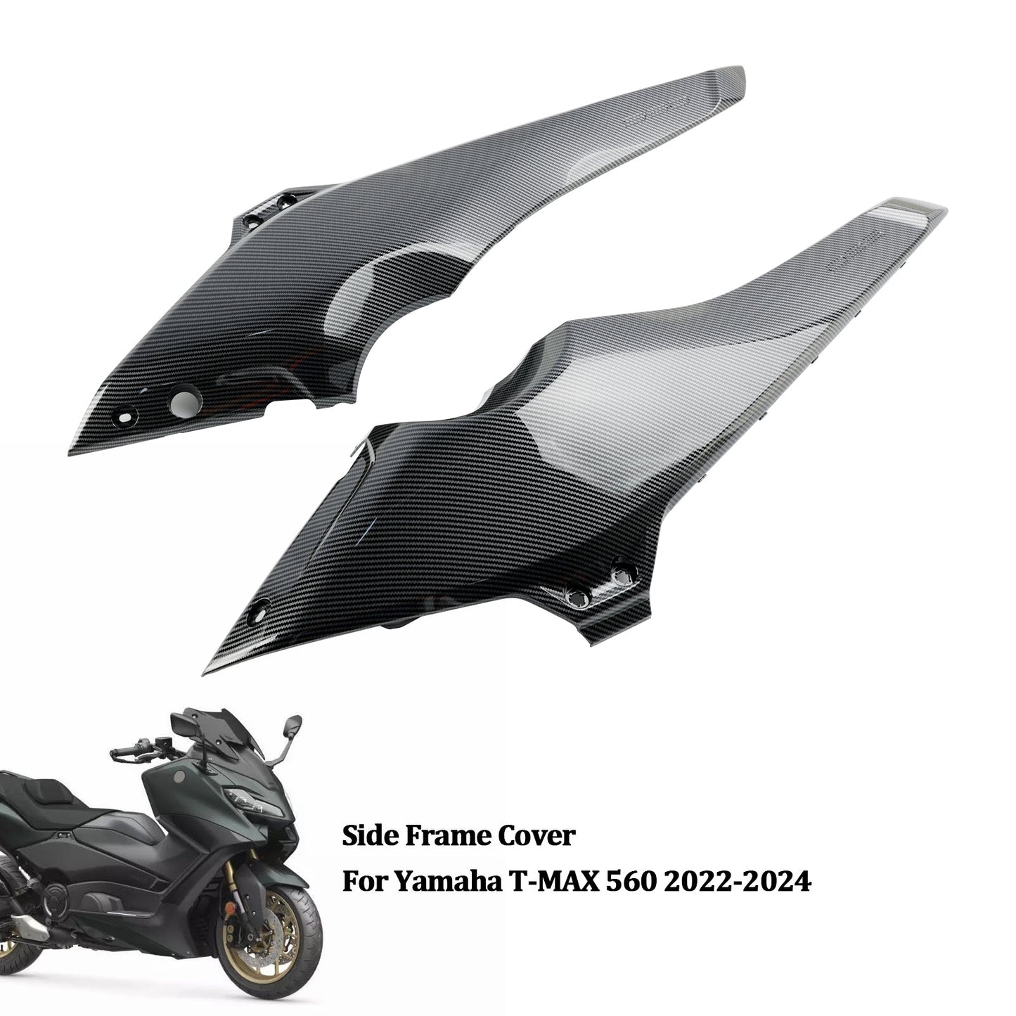 Seite Rahmen Abdeckung Panels Verkleidung Kutschen Für Yamaha T-MAX 560 2022-2024