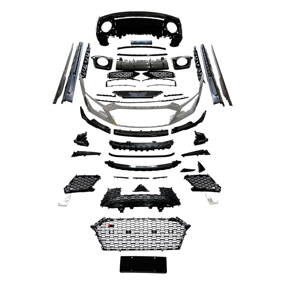 2021–2024 Passend für AUDI R8 4S 2016–2020 Upgrade auf Carbonfaser-Bodykit-Stoßstange