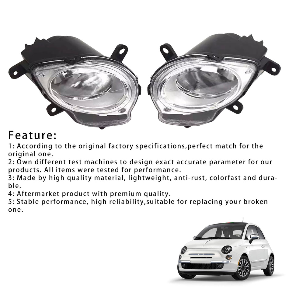 2008-2015 Fiat 500 Flie?heck Links + Rechts Fernlicht Scheinwerfer