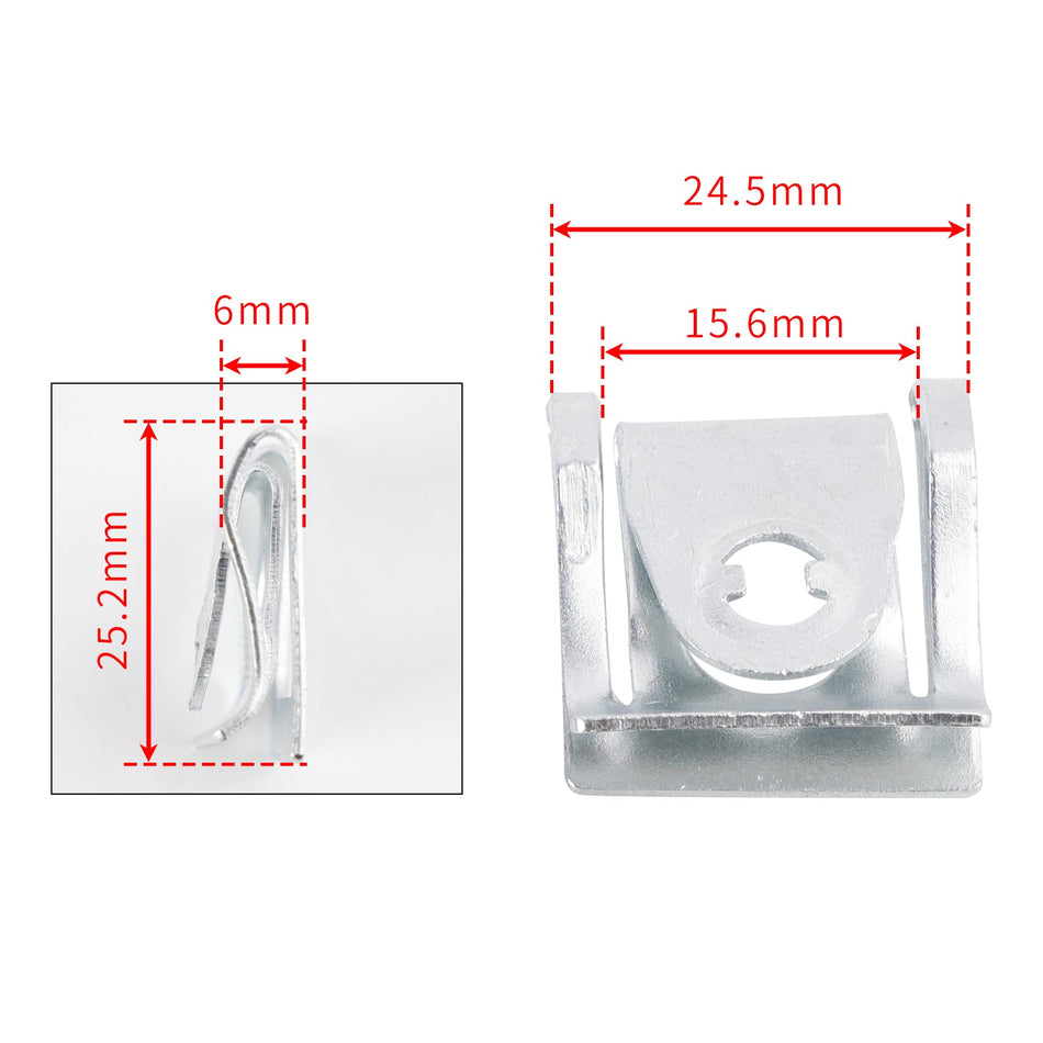 14mm Schnellverschluss-Set mit 10 Verkleidungsschrauben, Stehbolzen, Vierteldrehung + Clips