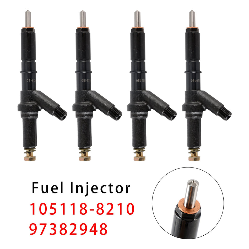4 Stück Kraftstoffeinspritzdüsen für ISUZU 4JH1 Motor 105118-8210 97382948 8973829480