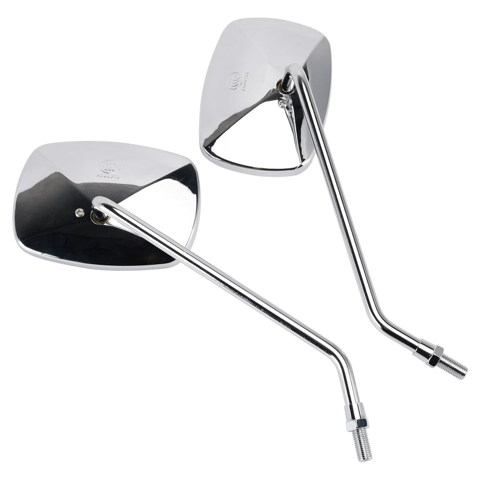 Verchromter 10-mm-Rückspiegelsatz für Piaggio Beverly 125 250 2004 2005 06 07 08