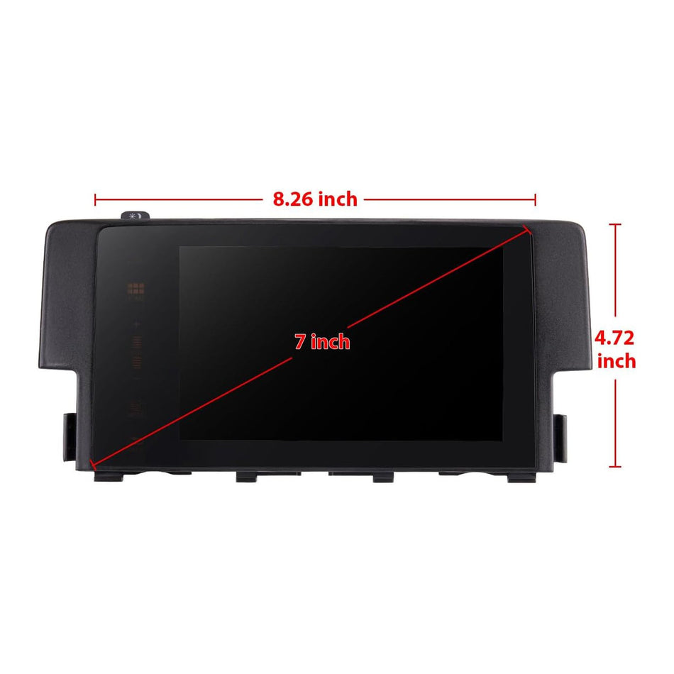 2016–2018 Honda Civic 7 Zoll Navigationsdisplay, LCD-Touchscreen, 39710-TBA-A11