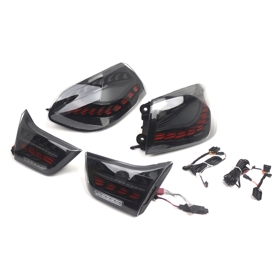 2014–2020 BMW F36 (Gran Coupé/Cabrio) L&amp;R getönte LED-Rückleuchten, Rückleuchtenbaugruppe 63217296100 63217296099