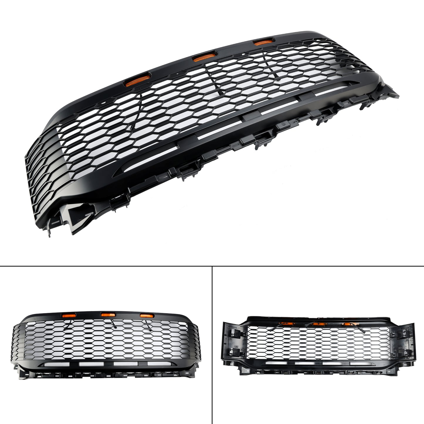 Replacement ABS Front Bumper Grill Grille Für Ford F150 2021-2023 Raptor W/ LED