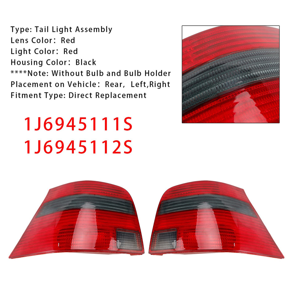 Rücklicht links + rechts für VW Golf Mk4 Schrägheck (1997–2005), Teilenummern: 1J6945111S 12S 1J6945111T