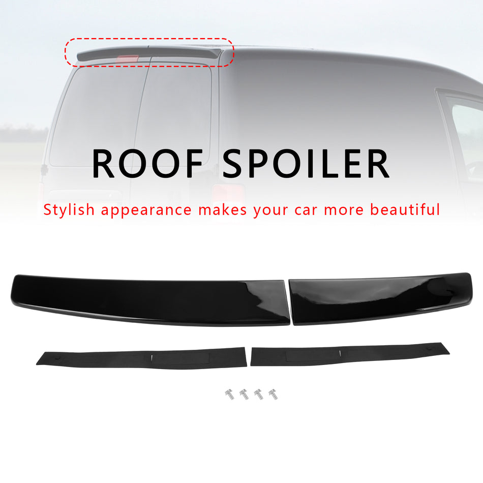 Gloss Black Rear Twin Barn Door Trunk Spoiler Für VW Caddy Maxi 2005-2018