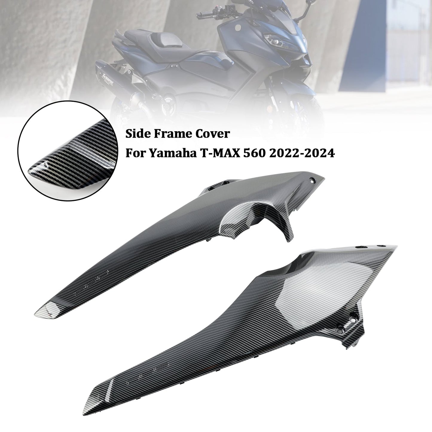 Seite Rahmen Abdeckung Panels Verkleidung Kutschen Für Yamaha T-MAX 560 2022-2024