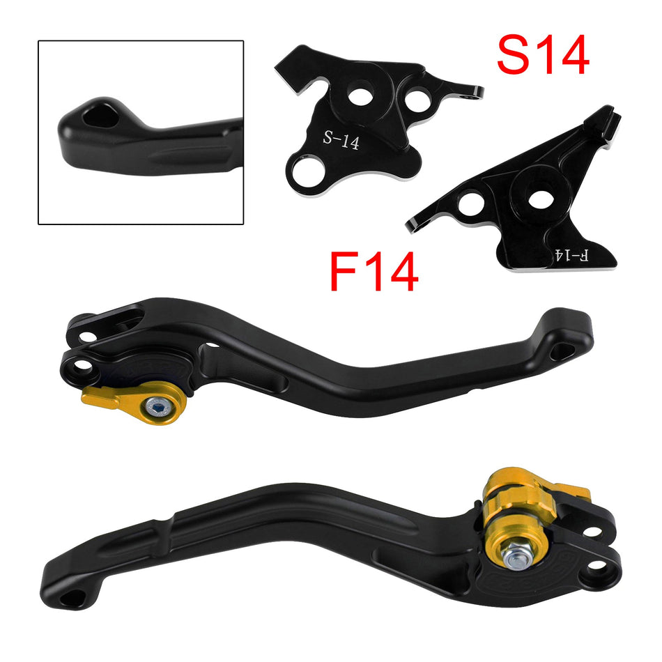 Neuer kurzer Kupplungs- und Bremshebel passend für Suzuki GSF650, GSXR1300, DL1000, Gold