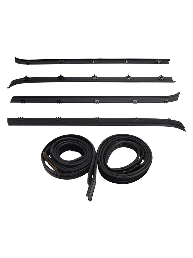 4PCS Auto Fenster Weathers + 2 Dichtungen Für GMC C1500 C2500 C3500 K1500 K2500 K3500