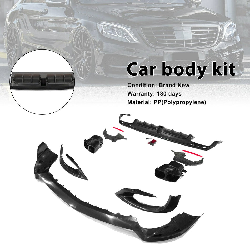 2014–2017 Mercedes-Benz S-Klasse W222 S500 S600 Upgrade B700 Karosserie-Kit Stoßstange