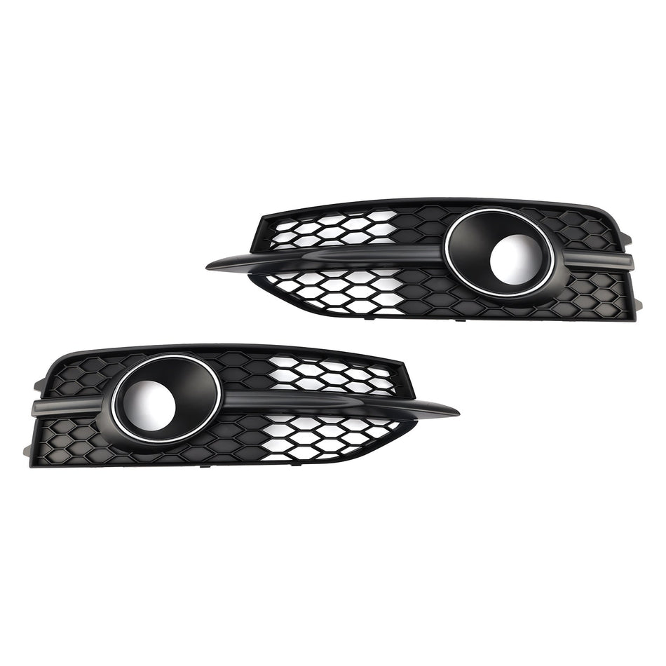 2012–2015 Audi A7 S-Line S7 schwarz Frontstoßstange Nebelscheinwerfer Kühlergrill Abdeckung Blende