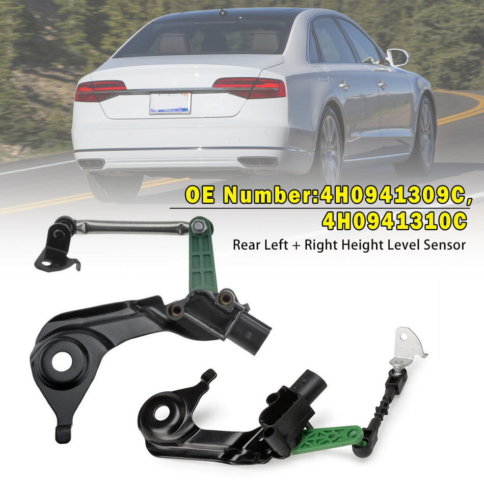 2x Höhenniveausensoren hinten 4H0941309C 4H0941310C für Audi A6 A8 S6 S7 S8
