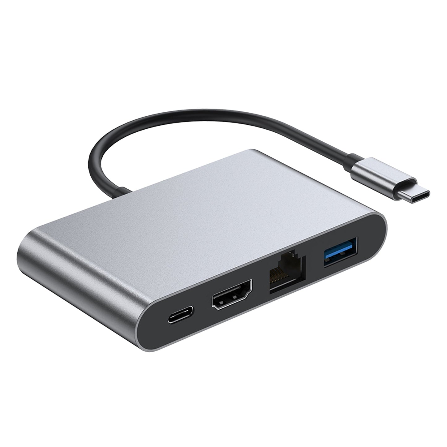 4-in-1-Dockingstation TYPE-C auf RJ45 100M HDMI USB3.0 PD-Schnittstelle für MacBook