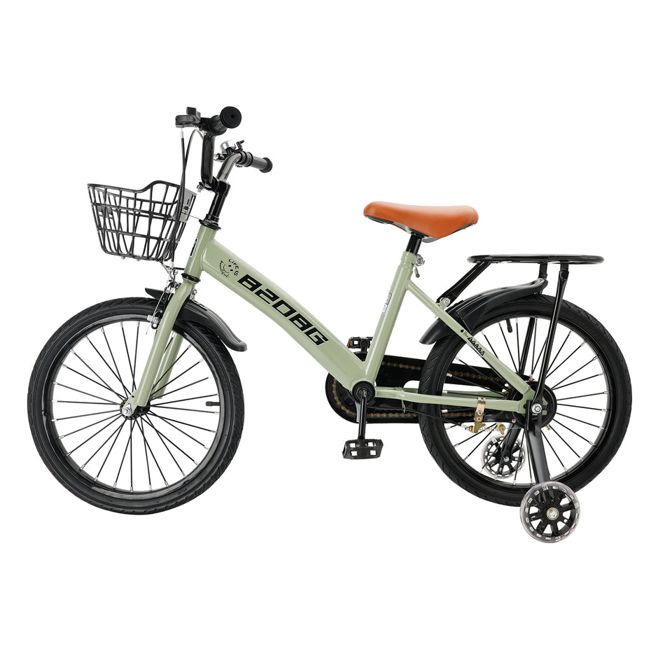 18 Zoll Kinderfahrrad für 7-9 Jahre mit Hilfsrädern