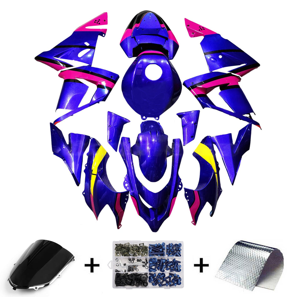 Injection Verkleidung Kit Karosserie Kunststoff ABS fit Für Kawasaki ZX10R 2004-2005