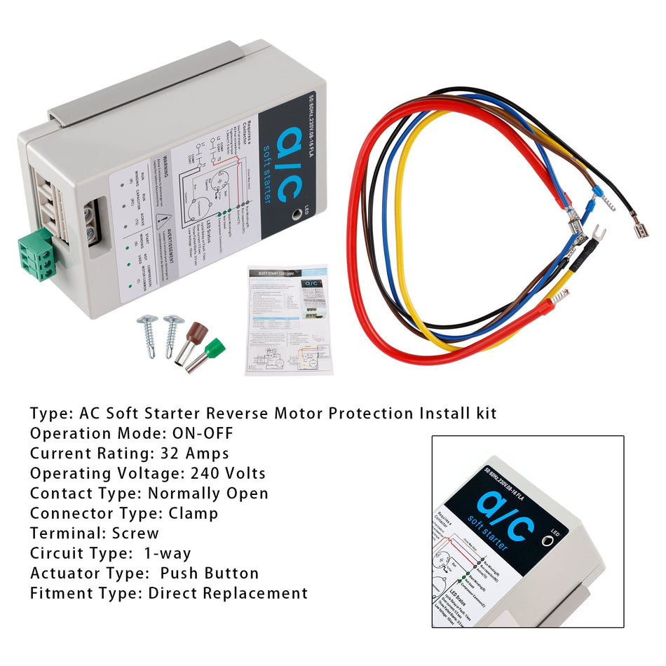 08-16A Softstartmodul für 1,75-3,5 Tonnen AC-Einheiten, Rückwärtsmotorschutz