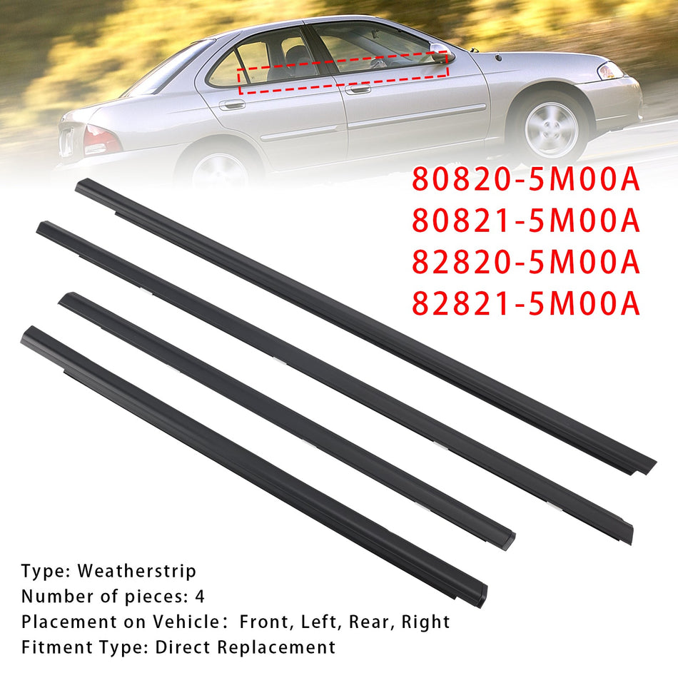 2001-2006 Nissan Sentra 4-teiliges Dichtungsset 80820-5M00A 82821-5M00A