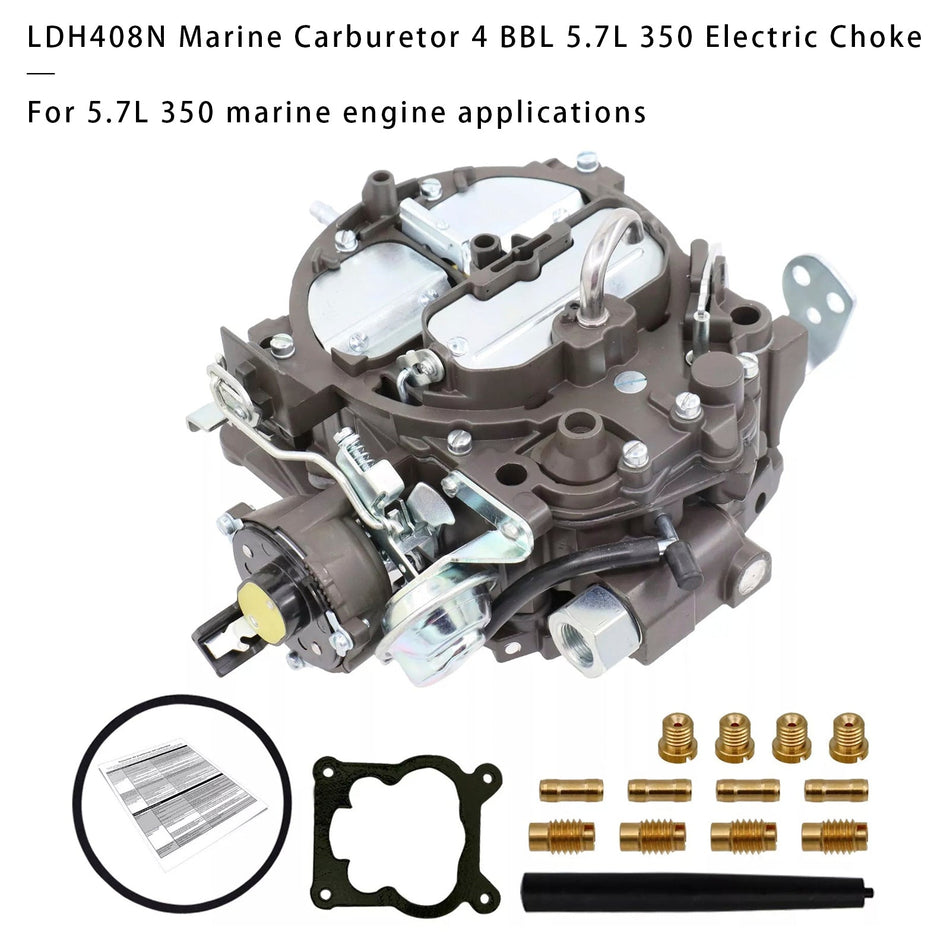 LDH408N Marine-Vergaser, 4 BBL, 5,7 l, 350, elektrischer Choke