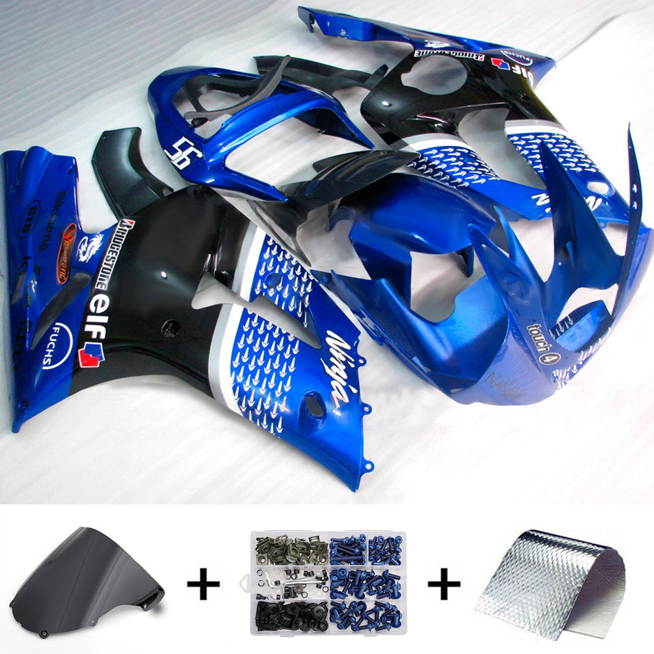 Verkleidungssatz aus ABS-Kunststoff, passend für Kawasaki ZX6R 636 2003-2004