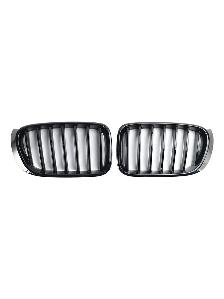 Glänzend schwarz Frontstoßstange Nierengrill Grille für BMW X3 X4 F25 F26 2014-2017