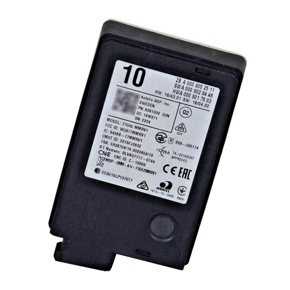 2017-nowon MERCEDES BENZ E Klasse C/A238 E220 D / D 4MATIC Neue Radar Sensor Distronic Control Unit A0009052511