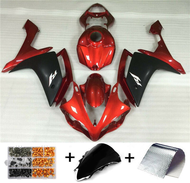 Amotopart 2007-2008 Yamaha YZF R1 Verkleidung Orange Kit