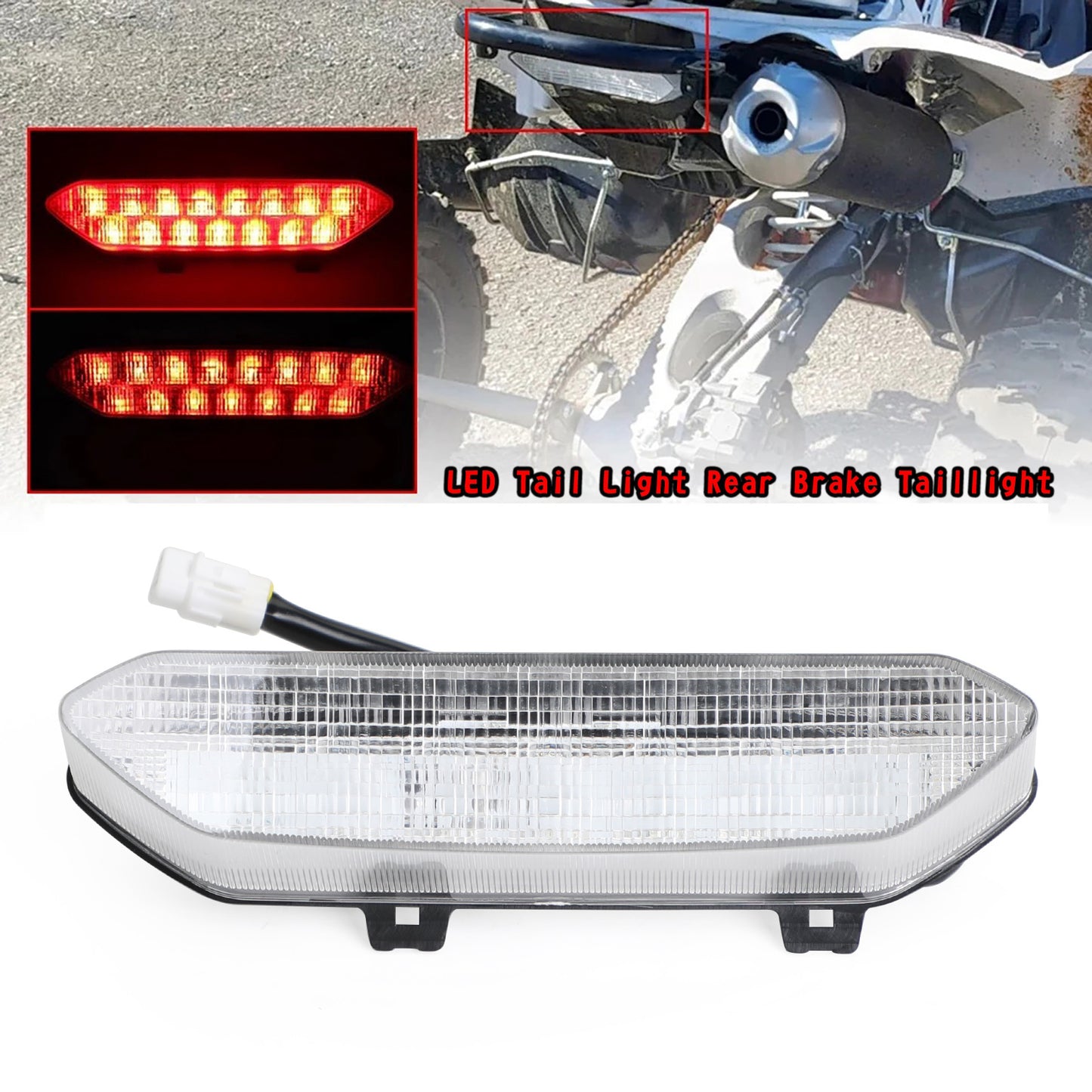 Feu arrière de frein à LED pour Yamaha Raptor 700/700R YFZ450R 2006-2018