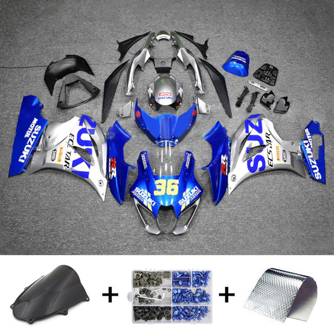 Amotopart Suzuki GSXR1000 2017–2023 K17 Verkleidungsset, Karosserie, Kunststoff, ABS