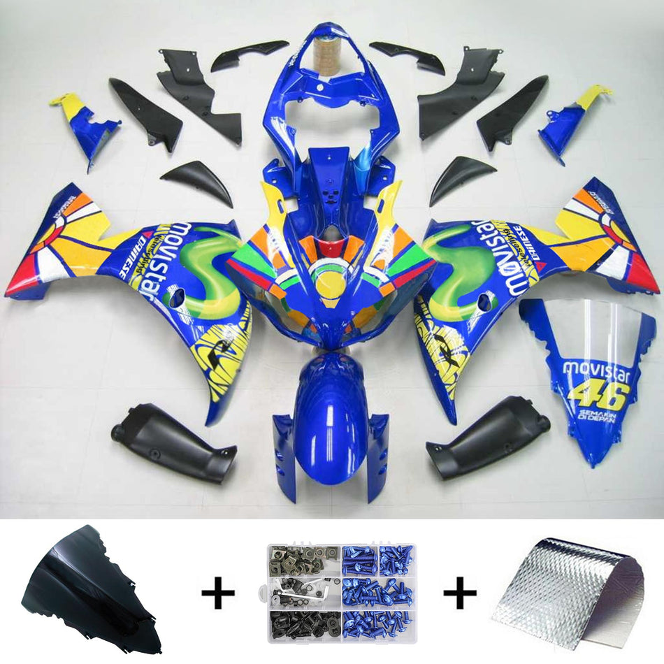 Kit vente injection corps plastique ABS fit pour Yamaha YZF 1000 R1 2009-2011