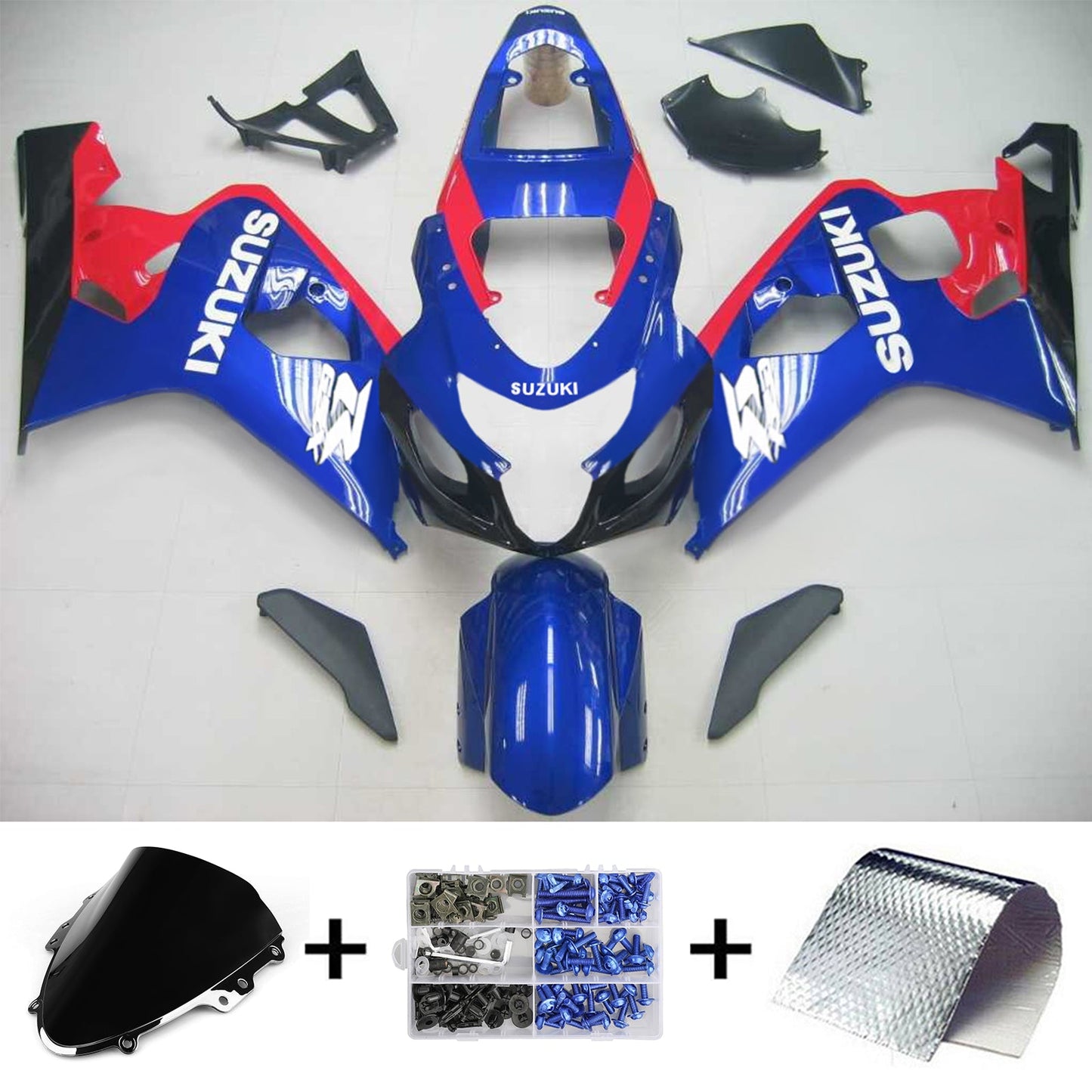 Amotopart Suzuki GSXR 600/750 2004-2005 Verkleidungskit Karosserie Plastik