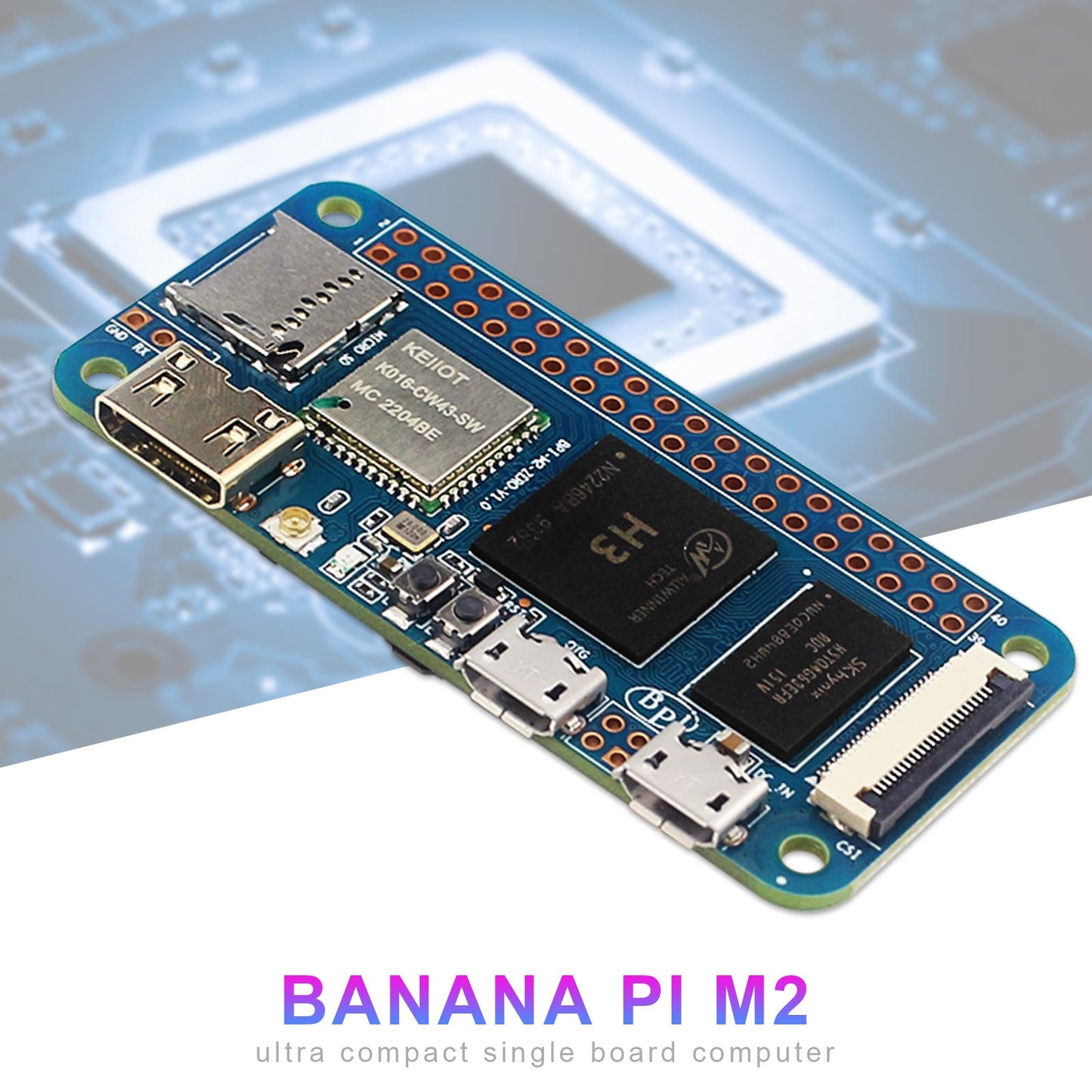 BPI-M2 Zero Quad Core Development Board Single-Board-Computer für Bananen-Pi