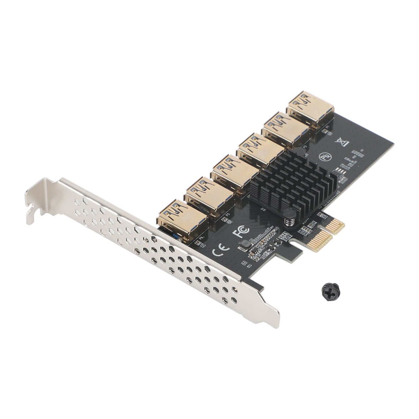 20 Gbs PCI-E X4 auf 6 * USB3.0 PCI-E X1 Riser Card Adapter Extender, geeignet für den Bergbau