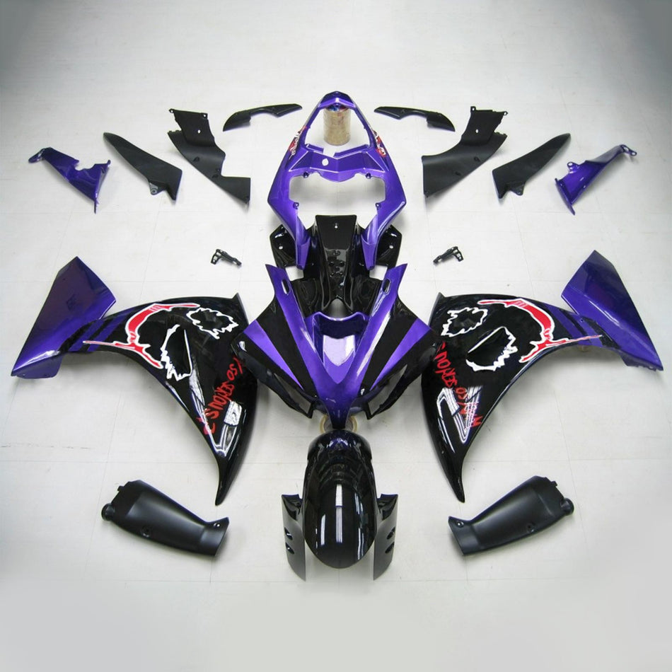 Amotopart Yamaha 2012-2014 YZF 1000 R1 Kit Craignant Noir Violet