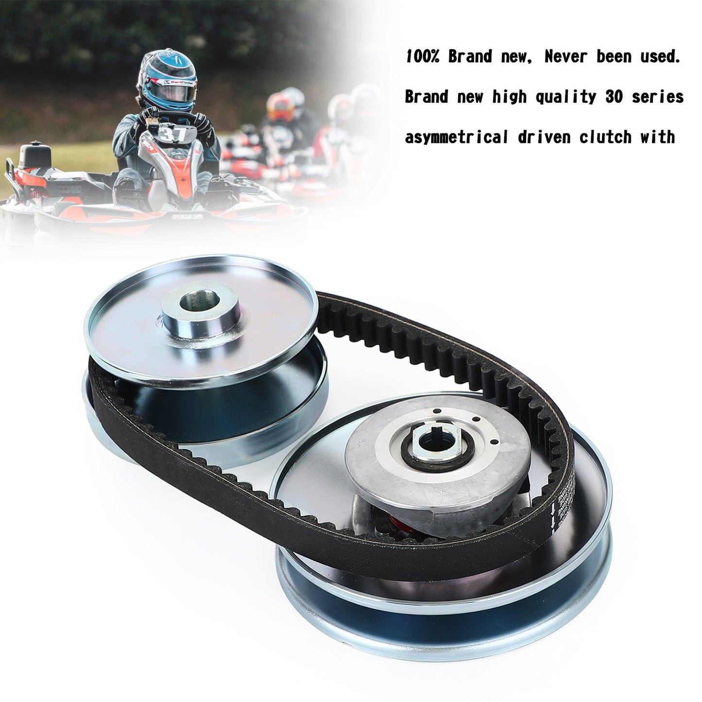 6" OD Go Kart Drehmomentwandler 3/4" + 5/8&#39;&#39; angetriebene Kupplung +203589 Riemen 30er Serie