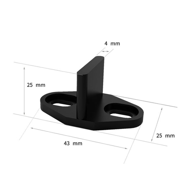 Schwarzes, komfortables, handliches Scheunenschienen-Tür-Bodenführungstür-Hardware-Zubehör