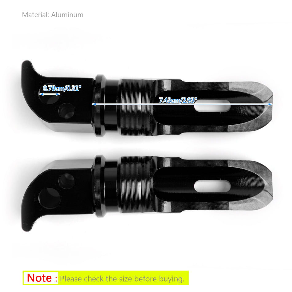 M/S CNC für MT10 YZF-R1 MT07 FZ07 Hinterer schwarzer Fu? MT09 Pegs FZ10 UK YAMAHA FZ09