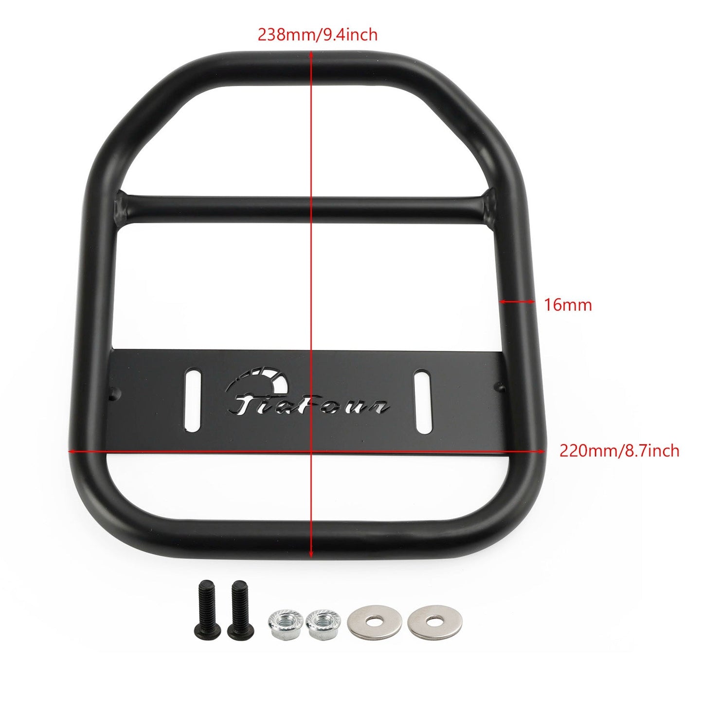 Schwarzer Frontgepäckträger für Honda Cross Cub CC110 CC50 Super Cub 50 110 18–2023