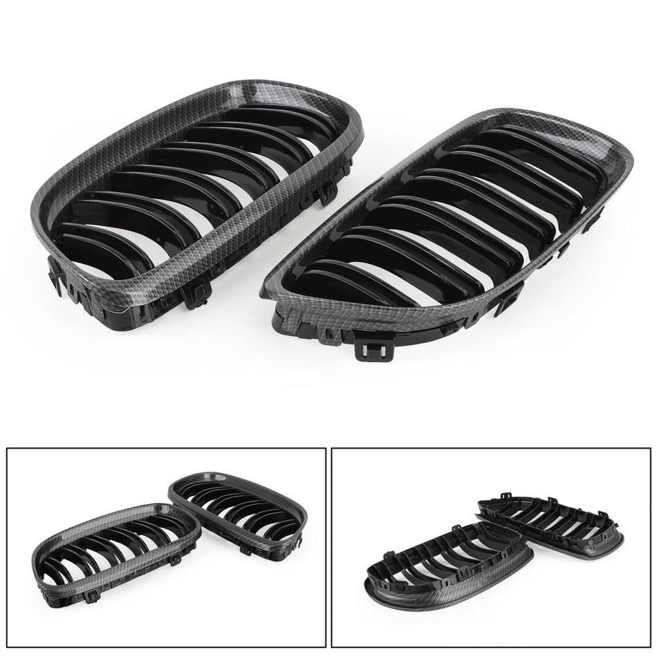 Front Nierengrillgrill Carbonfaser Fit BMW E90/E91 LCI 3 Serie 2008-2012 Generic
