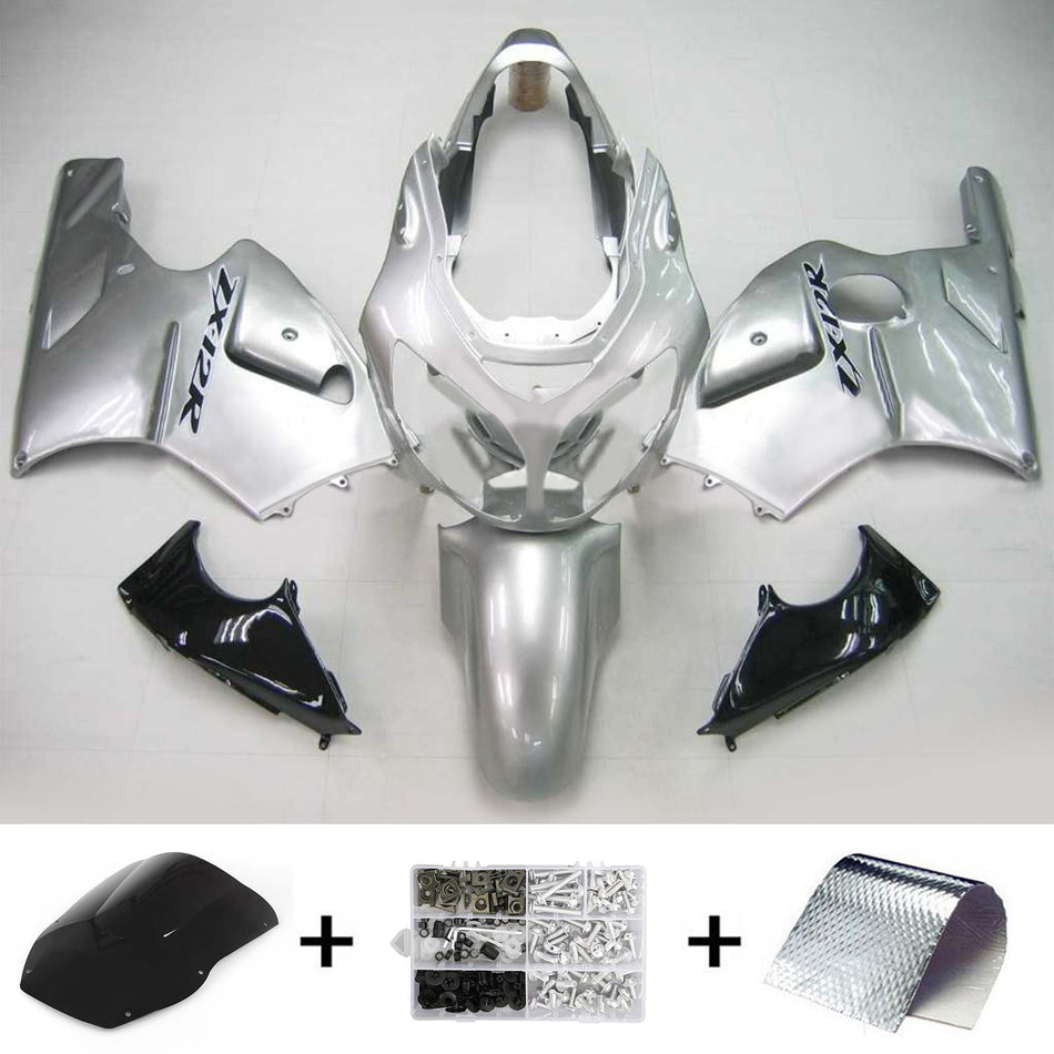 Kit parlant argent Amotopart Kawasaki 2000-2001 ZX12R