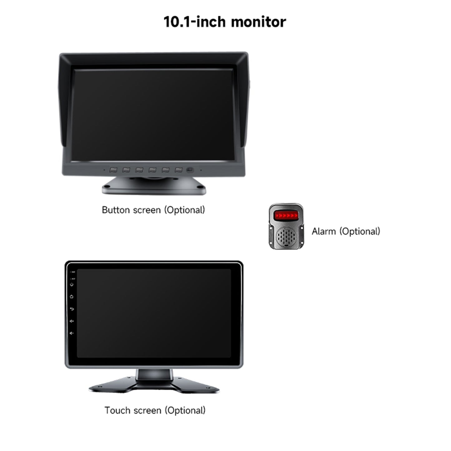 10,1 Zoll 1024*600 IPS Touch-Version mit BSD für Wohnmobile, LKWs, Busse + 6 Rückfahrkameras