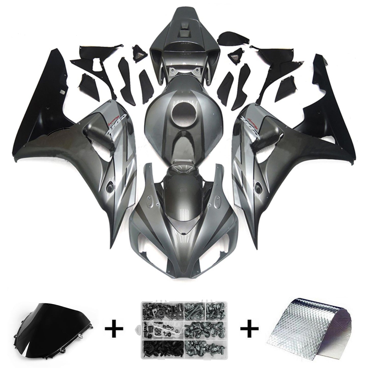 Amotopart Honda CBR1000RR 2006–2007 Verkleidungsset, Karosserie, Kunststoff, ABS