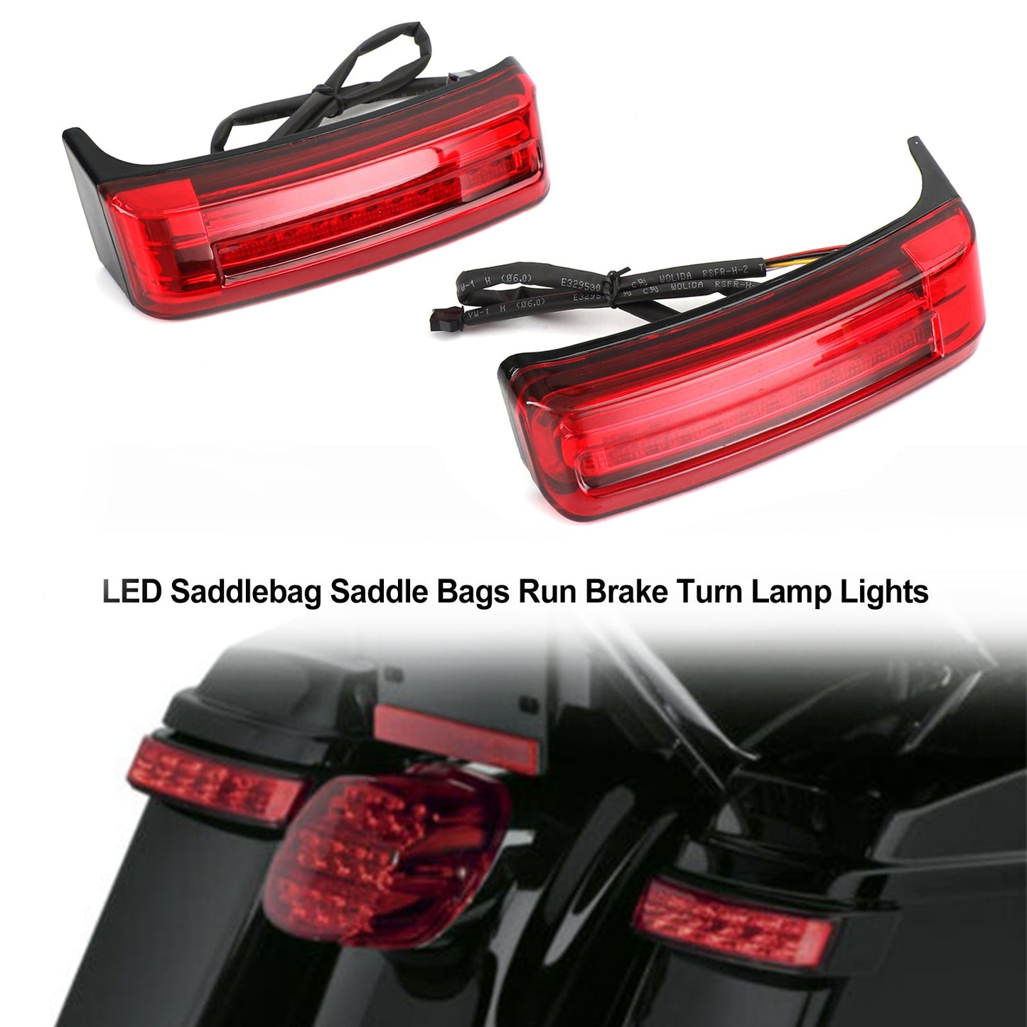 LED Sacoches Sacoches Run Brake Turn Lampe Lumières Pour Touring 2014-2021 Générique