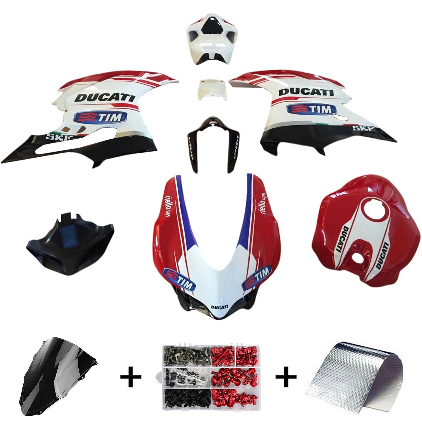 Amotopart Verkleidungsset für Ducati 1299 959 2015–2020, Karosserie, Kunststoff, ABS